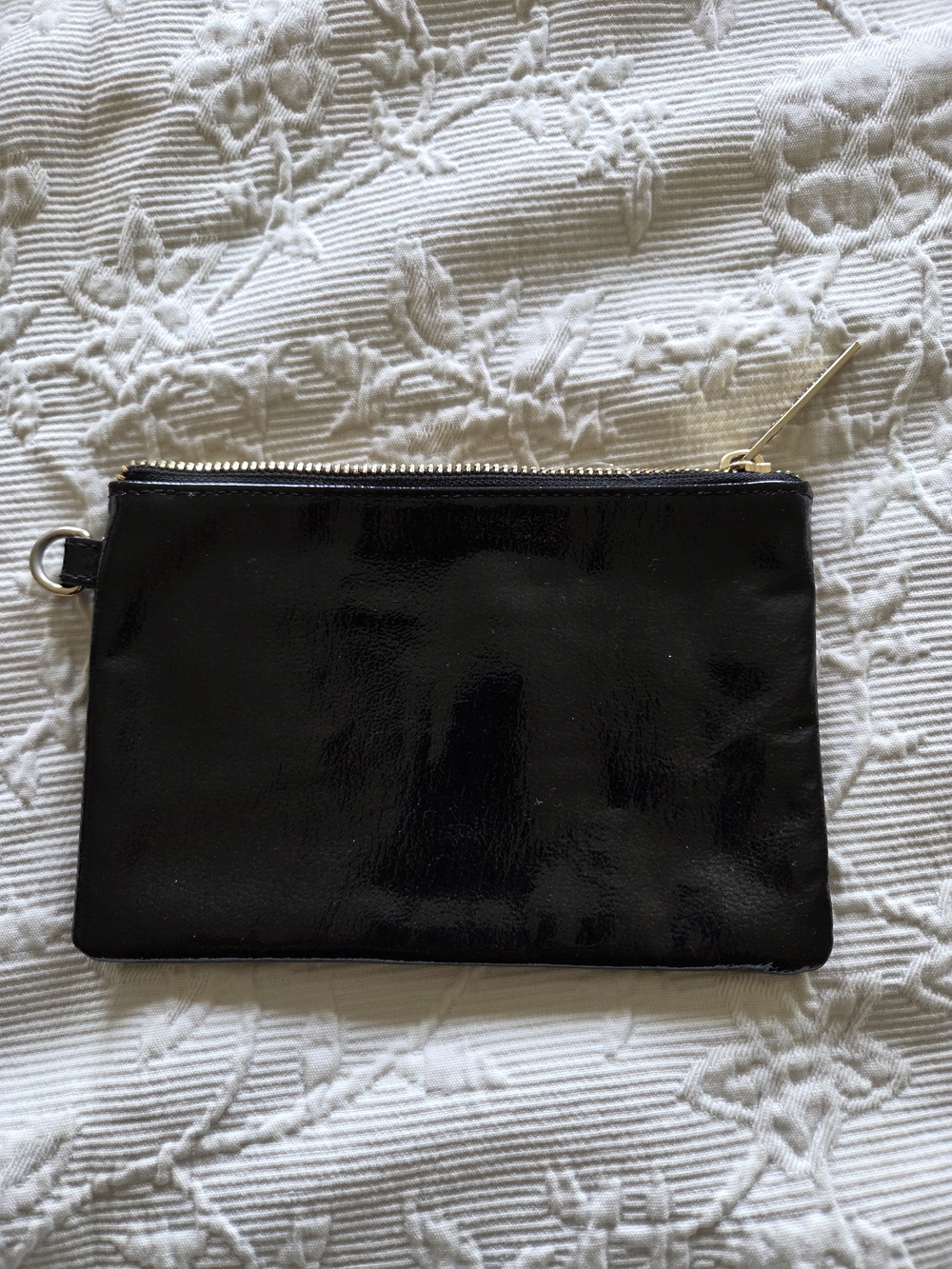 Brahmin | Black Patent Leather Wristlet Clutch